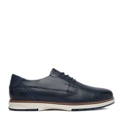 Półbuty Lasocki. Niebieskie półbuty na co dzień męskie Lasocki, bez zapięcia. Za 229.99 zł.