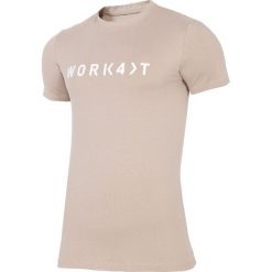T-shirt męski TSM214 - beż. T-shirty męskie marki 4f. Za 49.99 zł.