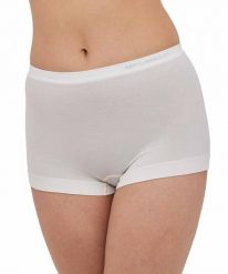 Bokserki damskie classic z wełną Brubeck COMFORT MERINO. Czarne bokserki damskie Brubeck, xl, bez wzorów, z dzianiny. Za 61.99 zł.