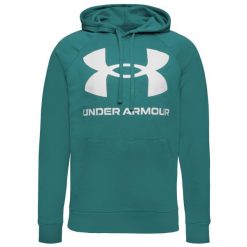 Bluza sportowa męska Under Armour Rival Fleece. Białe bluzy sportowe męskie Under Armour, l, bez wzorów, z bawełny, z kapturem, na fitness i siłownię. Za 261.85 zł.