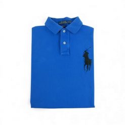 Second life - Polo manches courtes Homme Bleu - Stan bardzo dobry. Niebieskie buty sportowe męskie Ralph Lauren, bez zapięcia, na golfa. Za 114.17 zł.