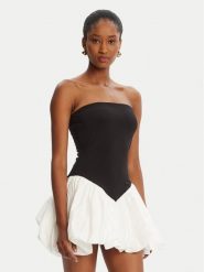 Bardot Sukienka koktajlowa Vega Strapless 59903DB Czarny Slim Fit. Czarne sukienki damskie Bardot, bez wzorów, z syntetyku, wizytowe, bez kołnierzyka, bez ramiączek. Za 359.99 zł.