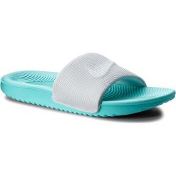 Klapki NIKE - Kawa Slide 834588 300 Aurora Green/White. Szare klapki damskie Nike, z tworzywa sztucznego. Za 139.00 zł.