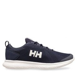 Buty do sportów wodnych Helly Hansen. Niebieskie obuwie sportowe damskie Helly Hansen, bez wzorów, żeglarskie. Za 289.99 zł.