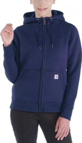 Carhartt Bluza Carhartt Clarksburg Full Zip Hoodie NAVY. Niebieskie bluzy damskie Carhartt, bez wzorów, bez kaptura. Za 263.19 zł.