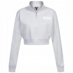 ELLESSE BLUZA DAMSKA S KOLOR SZARY. Szare bluzy sportowe damskie Ellesse, l, bez wzorów, z bawełny, bez kaptura, do biegania. Za 136.64 zł.
