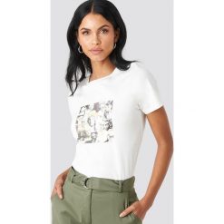 NA-KD Collage T-shirt - White. Białe t-shirty damskie marki NA-KD, bez wzorów, bez kołnierzyka. Za 100.95 zł.