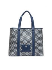 Max Mara Beachwear Torebka BCHFARNETO 2616511059650 Niebieski. Niebieskie torebki do ręki damskie Max Mara Beachwear, bez wzorów, ze skóry, bez dodatków. Za 944.99 zł.