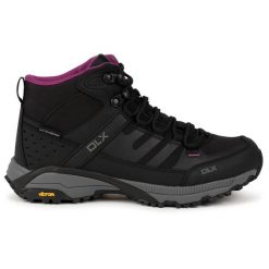 Dlx Riona - Damskie buty turystyczne Dlx w kolorze czarnym. Czarne trekkingi damskie DLX, trekkingowe. Za 523.13 zł.