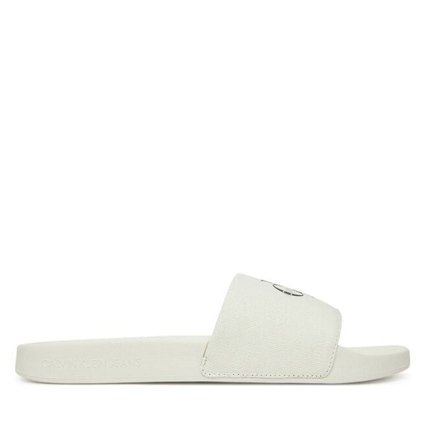Klapki Calvin Klein Jeans. Białe klapki męskie Calvin Klein Jeans, z jeansu. Za 109.99 zł.