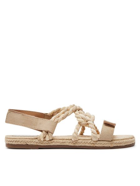 Manebi Espadryle Sandals V 0.4 Y0 Beżowy. Brązowe sandały damskie Manebi, bez wzorów, ze skóry, bez obcasa, bez zapięcia. Za 589.99 zł.