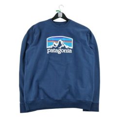 Second life - Sweter męski - Stan bardzo dobry. Niebieskie swetry przez głowę męskie Patagonia, l, bez wzorów, z dzianiny, bez kołnierzyka. Za 212.96 zł.