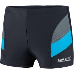Bokserki pływackie dla dzieci Aqua Speed Andy. Niebieskie kąpielówki dla chłopców Aqua-Speed, bez wzorów. Za 46.99 zł.