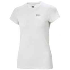 Koszulka damska Helly Hansen Lifa Active Solen. Białe t-shirty damskie Helly Hansen, bez wzorów, z tkaniny, sportowe, bez kołnierzyka. Za 256.00 zł.