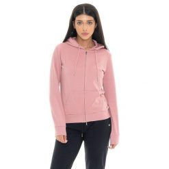 Leone 1947 Never Without Damen Winter-Kapuzenpullover mit Reißverschluss. Czerwone bluzy sportowe damskie LEONE 1947 APPAREL, bez wzorów, z bawełny, na fitness i siłownię. W wyprzedaży za 176.82 zł.