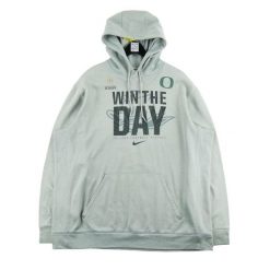 Męska bluza z kapturem Oregon Ducks. Szare bluzy męskie Nike, l, bez wzorów, z kapturem, do piłki nożnej. Za 68.12 zł.