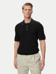 Calvin Klein Polo LV04LG313G Czarny Regular Fit. Czarne koszulki polo męskie Calvin Klein, m, bez wzorów, z bawełny, bez ramiączek. Za 409.99 zł.