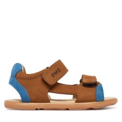 Sandały Primigi. Brązowe sandały chłopięce Primigi, bez zapięcia. Za 279.99 zł.