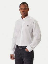 KARL LAGERFELD Koszula 605912 561600 Biały Regular Fit. Białe koszule męskie KARL LAGERFELD, m, bez wzorów, z bawełny, bez kołnierzyka, bez ramiączek. Za 709.99 zł.