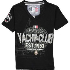 Koszulka "Jstrom" w kolorze czarnym. T-shirty dla chłopców Geographical Norway Kids & Ladies. W wyprzedaży za 49.95 zł.