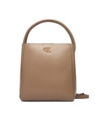 Calvin Klein Torebka Ck Bucket With Strap LV04F3174G Beżowy. Brązowe torebki do ręki damskie Calvin Klein, bez wzorów, ze skóry, bez dodatków. Za 569.99 zł.