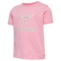 Koszulka dla dziewczynki Hummel Jocha. Czerwone bluzki dla dziewczynek Hummel, bez wzorów, bez kołnierzyka, bez ramiączek. Za 128.00 zł.