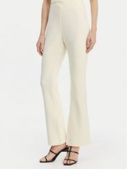 Calvin Klein Spodnie materiałowe LV044B223G Beżowy Flare Fit. Brązowe spodnie materiałowe damskie Calvin Klein, xxl, bez wzorów, z materiału. Za 529.99 zł.