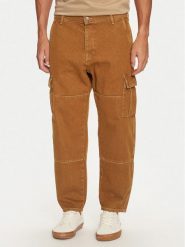 Mustang Spodnie materiałowe Toledo 1015529 Brązowy Loose Fit. Brązowe spodnie materiałowe męskie Mustang, m, bez wzorów, z bawełny. Za 269.99 zł.