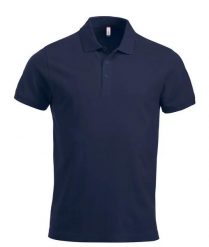 Clique Classic Lincoln S/S koszulka polo męska z bawełny, nowoczesny krój, dark. Niebieskie koszulki polo męskie CLIQUE, m, bez wzorów, z bawełny, klasyczne, bez ramiączek. Za 121.45 zł.