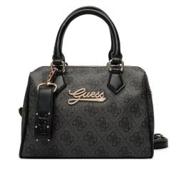 Torebka Guess. Czarne torebki do ręki damskie Guess, z aplikacjami, bez dodatków. Za 289.99 zł.