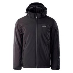 Męska Kurtka Soft Shell Geko. Czarne kurtki sportowe męskie Hi-tec, m, bez wzorów, z softshellu, trekkingowe. Za 421.99 zł.