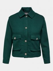 ONLY Carmakoma Kurtka przejściowa Emily 15307484 Zielony Regular Fit. Zielone kurtki damskie Only Carmakoma, bez wzorów, z syntetyku, bez kaptura. Za 299.99 zł.