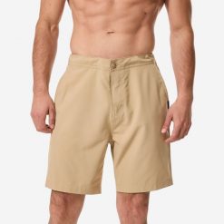 Spodenki surfingowe męskie Quiksilver Amphibian długie 19". Brązowe kąpielówki męskie Quiksilver, m, bez wzorów, z poliesteru. Za 179.99 zł.