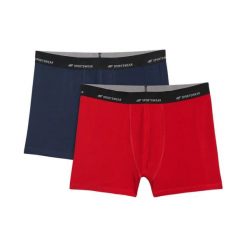 Bokserki męskie 4F 2-pak. Czerwone bokserki męskie 4f, m, bez wzorów, z bawełny. Za 70.99 zł.