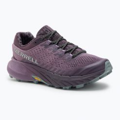 Buty do biegania damskie Merrell Agility Remix. Fioletowe obuwie sportowe damskie Merrell, bez wzorów, do biegania. Za 549.99 zł.