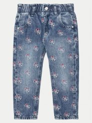 Guess Jeansy K5RA04 D45E0 Niebieski Regular Fit. Niebieskie jeansy dla dziewczynek Guess, z bawełny. Za 129.99 zł.