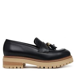 Loafersy Pollini. Czarne mokasyny damskie Pollini. Za 1,039.00 zł.