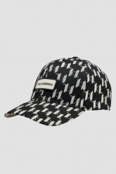 KARL LAGERFELD Czarna czapka K/monogram. Czarne czapki i kapelusze damskie KARL LAGERFELD, bez wzorów. W wyprzedaży za 319.99 zł.