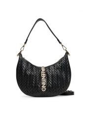 Valentino Torebka Fania Re VBS9AB07 Czarny. Czarne torebki do ręki damskie Valentino, bez wzorów, ze skóry, bez dodatków. Za 399.99 zł.