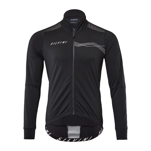 Kurtka rowerowa męska SILVINI Ghisallo softshell. Czarne kurtki sportowe męskie Silvini, na jesień, l, bez wzorów, z elastanu, na golfa. Za 589.00 zł.