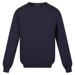 Męski Sweter Z Dzianiny Kaelen. Niebieskie swetry przez głowę męskie Regatta, m, bez wzorów, z dzianiny, bez kołnierzyka. Za 73.99 zł.