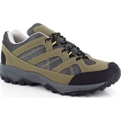 Buty turystyczne w kolorze oliwkowym. Brązowe trekkingi męskie Kimberfeel. W wyprzedaży za 109.95 zł.