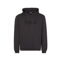 Bluza z kapturem Fila Bischkek. Czarne bluzy męskie Fila, l, bez wzorów, z bawełny, z kapturem. Za 159.99 zł.