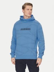 Napapijri Bluza Cellini NP0A4ILR Niebieski Relaxed Fit. Niebieskie bluzy męskie Napapijri, l, bez wzorów, z bawełny, bez kaptura. Za 319.99 zł.