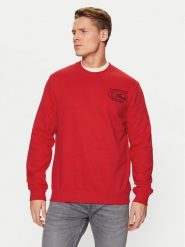 S.Oliver Bluza 2153489 Czerwony Regular Fit. Czerwone bluzy męskie S.Oliver, l, bez wzorów, z syntetyku, bez kaptura. Za 129.99 zł.
