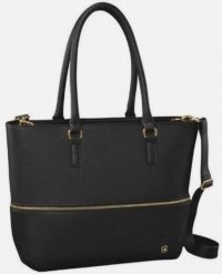 Torebka damska Wenger Eva 13 Czarno-niebieska Czarna. Czarne torebki do ręki damskie Wenger, bez wzorów, z materiału, eleganckie, bez dodatków. Za 253.99 zł.
