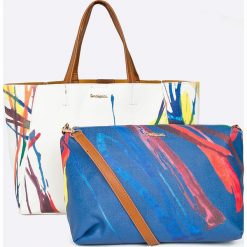 Desigual - Torebka Acid Ink. Torebki shopper damskie Desigual, z materiału. W wyprzedaży za 239.90 zł.