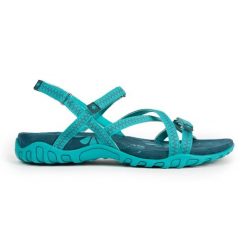 Sandały trekkingowe damskie TENA V4 – idealne dopasowanie i świetna przyczepność. Zielone sandały damskie IZAS, na lato. Za 226.04 zł.