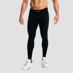 Legginsy męskie bezszwowe termiczne czarne Fuse. Czarne legginsy sportowe męskie GYMBEAM, l, bez wzorów, z elastanu, na fitness i siłownię. Za 127.90 zł.