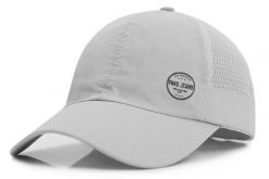 Lekka i Przewiewna Czapka z Daszkiem, Szybkoschnąca - Pako Jeans - Popielata. Szare czapki i kapelusze męskie Pako Jeans, bez wzorów, z jeansu, sportowe. Za 49.99 zł.